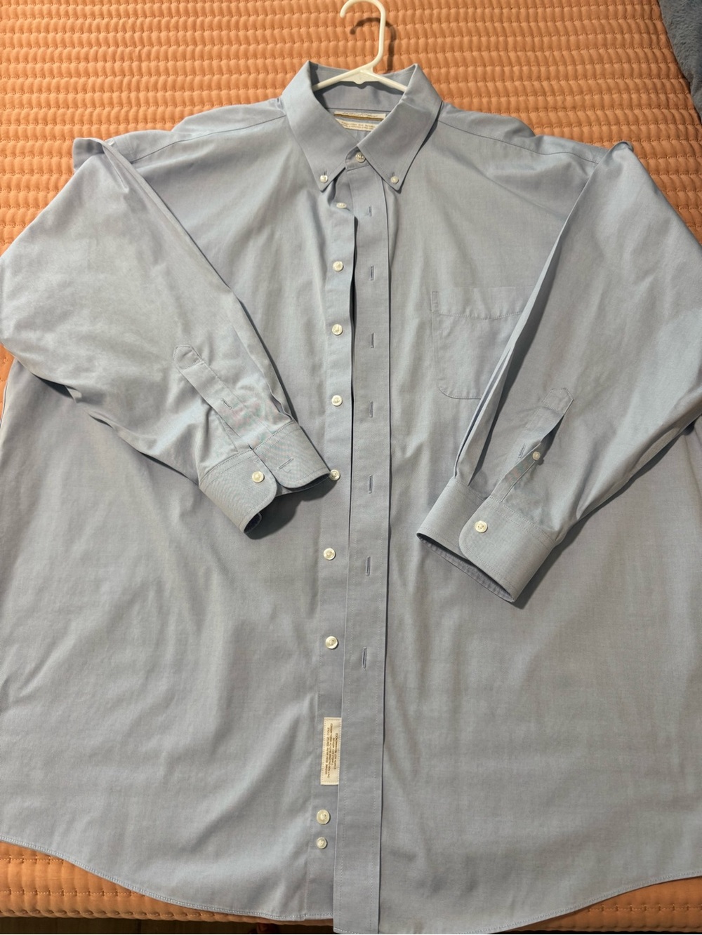 Classic Light Blue Button-Down Dress Shirt for Men